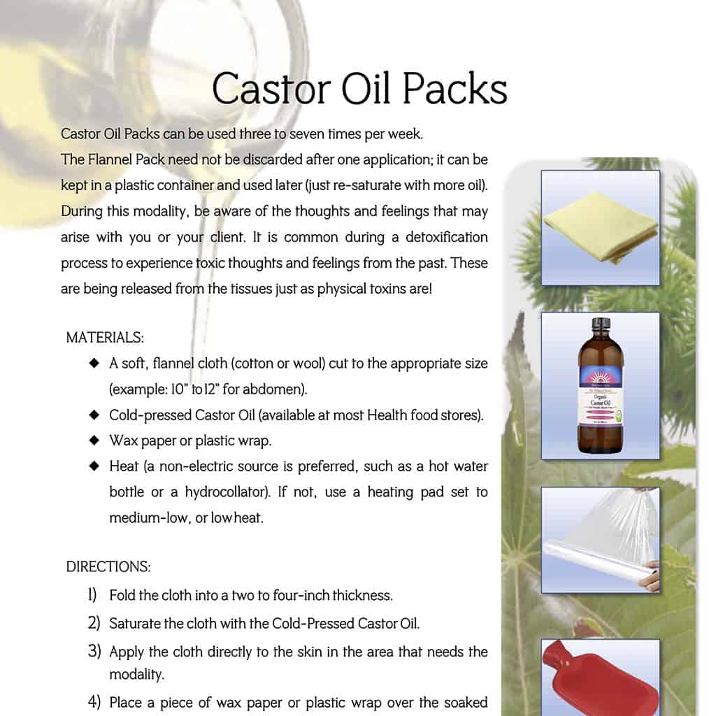 Castor Oil Packs PDF Dr. Morse