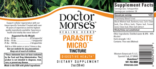 Parasite Micro - (Formerly Parasite M (Micro-Organisms) (2oz Tincture)